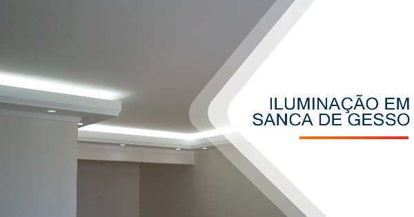 Iluminação em Sanca Gesso Alumínio